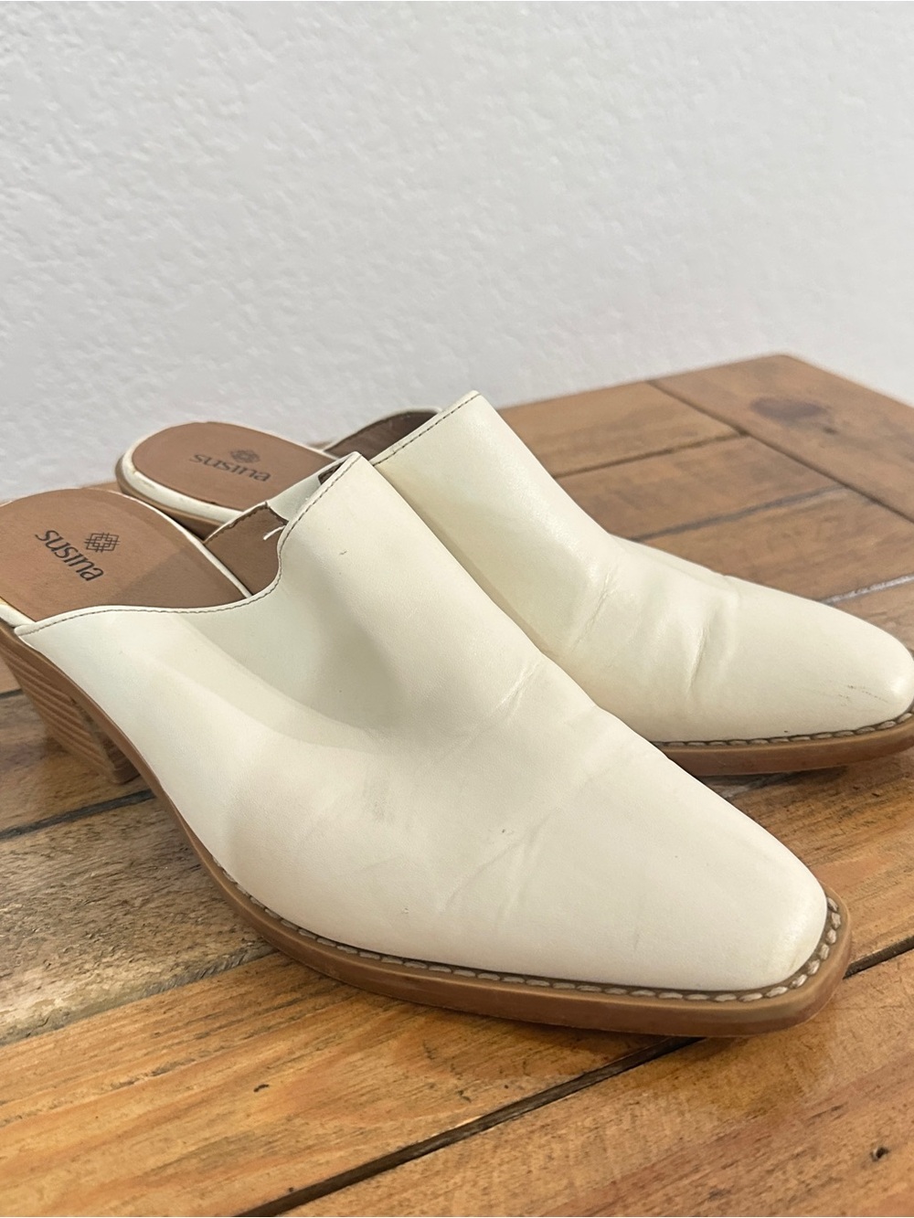 Susina Slip-On Mule Heels